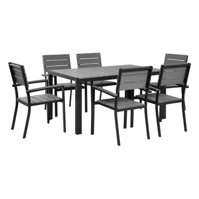 Garden Dining Set COMO 150x90x74 cm Grey