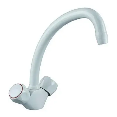 Bristan VAC BSNK WHT Value Club Kitchen Sink Mixer Tap with Swivel Spout, White