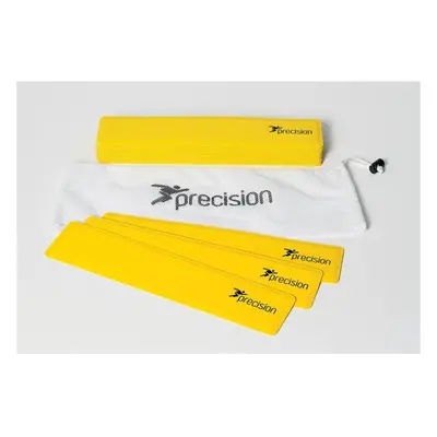 15 PACK 34x7cm Rectangular Rubber Marker Set - YELLOW - Non-Slip Indoor Pitch