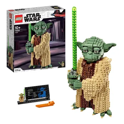 LEGO Star Wars Yoda Construction Set, Collectable Figure Model with Display Stand, The Attack of