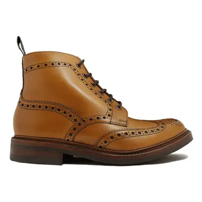 (11 (Adults')) Bedale Tan Burnished Calf Leather Mens Derby Boots