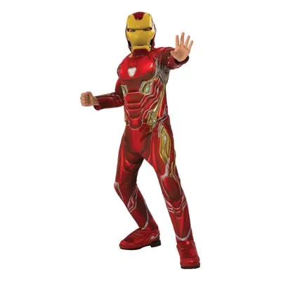 (5-6 Years, Red) Iron Man Boys Deluxe Costume