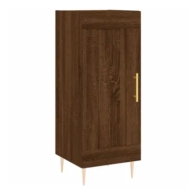 (brown oak) vidaXL Sideboard Storage Cabinet Side Cabinet Cupboard White Engineered Wood