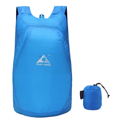 (Blue) 20L Foldable Waterproof Outdoor Climbing Bags Athletic Sport Hiking Travel Backpack