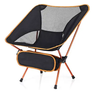 (Orange) Ultralight Folding Chair Superhard Outdoor Camping Chair Portable Beach Hiking Picnic S