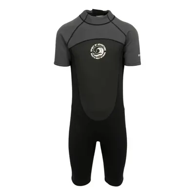 (L-XL, Black/Dark Grey/White) Regatta Mens Shorty Wetsuit