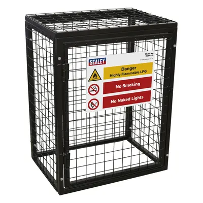 Gas Cylinder Storage Cage - 2x 19KG Cylinders - Outdoor Butane / Propane Safety