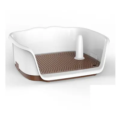 (Brown) Dog Toilet Spacious Washable Urinal for Pet