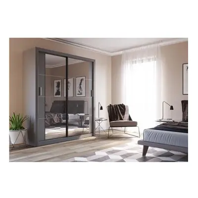 (Grey Matt) Arti - Sliding Door Wardrobe 181cm