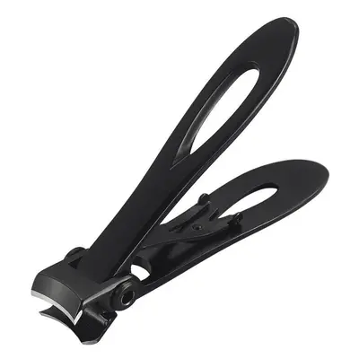 (Black) Dual-bend Nail Clipper Finger File Pusher Manicure Pedicure Tools