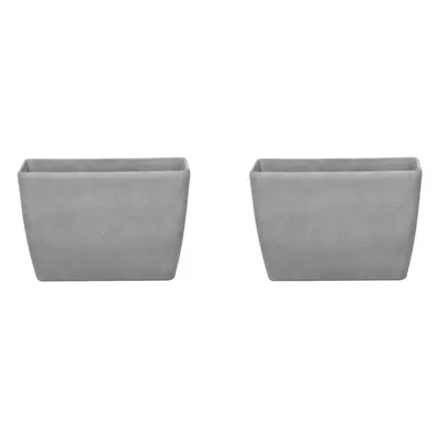 Set of Flower Pot Stone Grey x x cm BARIS