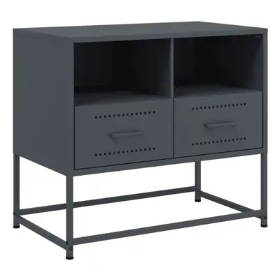 (anthracite) vidaXL TV Cabinet TV Unit Entertainment Centre TV Stand Mustard Yellow Steel