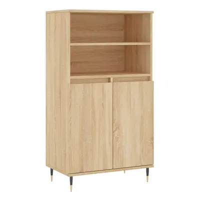 (sonoma oak) vidaXL Highboard Sideboard Tall Storage Cabinet Side Cabinet Engineered Wood