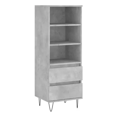 (concrete grey) vidaXL Highboard Sideboard Tall Storage Cabinet Side Cabinet Engineered Wood