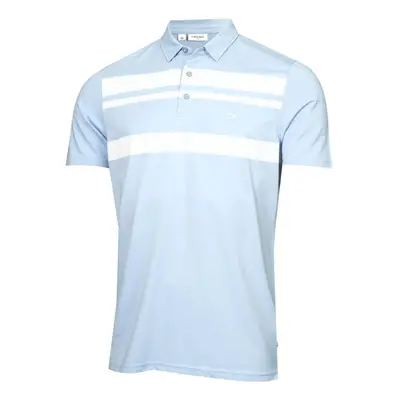 (M, Blue) Calvin Klein Mens Fort Jackson Lightweight Quick Drying Golf Polo Shirt