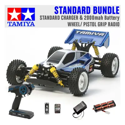 TAMIYA RC Neo Scorcher Buggy (TT-02b) 1:10 Standard Wheel Radio Bundle