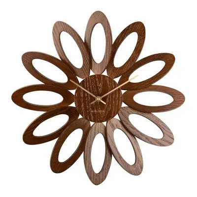 Karlsson Fiore Wall Clock - Dark wood Veneer