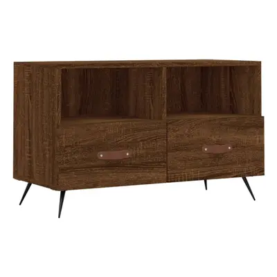 vidaXL TV Cabinet TV Unit Media Cabinet TV Stand Brown Oak Engineered Wood