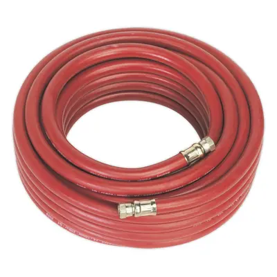 Rubber Alloy Air Hose with 1/4 Inch BSP Unions - Metre Length - 10mm Bore