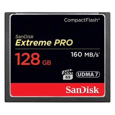 SanDisk SDCFXPS-128G-X46 Extreme Pro GB MB/s CompactFlash Memory Card - Black/Gold/Red