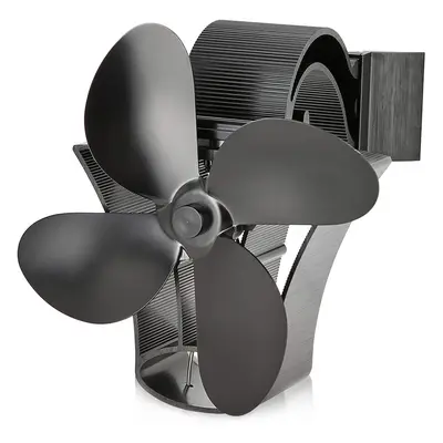 NETTA Magnetic 4-Blade Stove Fan - for Fireplace Heat Circulation