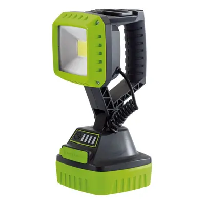 COB LED Rechargeable Worklight, 10W, 1,000 Lumens, Green, x 2.2Ah Batteries