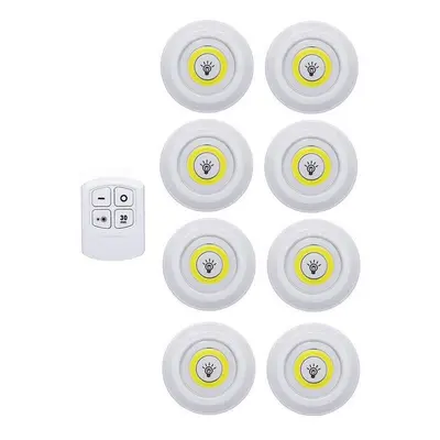 (Warm White, controller Lamp) Super Bright Cob Under Cabinet Light LED Wireless Remote Control D