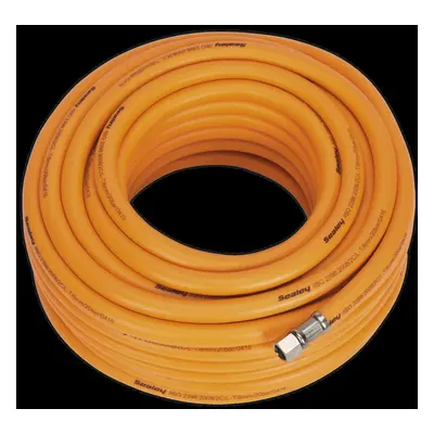 Air Hose 20m x Ø8mm Hybrid High-Visibility with 1/4"BSP Unions