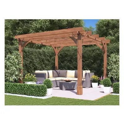 Leviathan Wooden Pergola 3m x 3m Heavy Duty Garden Structure DIY Kit