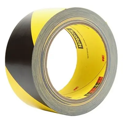 3M MMM57022 in. x Yard Diagonal Stripe Safety Tape, Black & Yellow