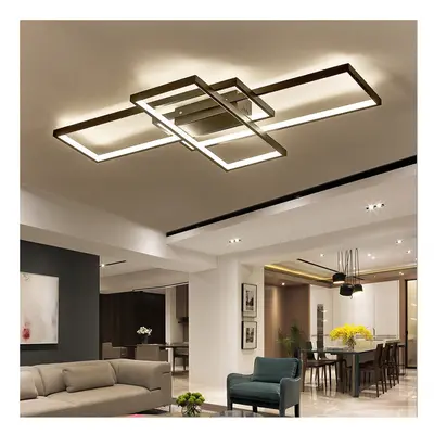 (35'', Dimming) Modern LED Ceiling Light Chandelier Pendant Lamp