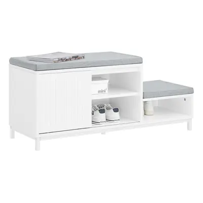 SoBuy FSR166-W Hallway Shoe Bench Shoe Cabinet Shoe Rack