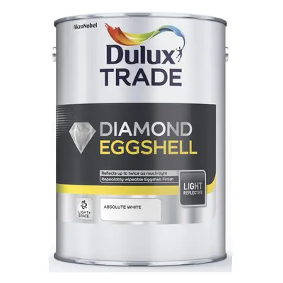 Dulux Trade Diamond Eggshell Light & Space Brilliant White 5L