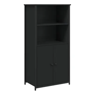 (black, x x 121.5 cm) vidaXL Highboard Sideboard Storage Cabinet Home Side Cabinet Engineered Wo