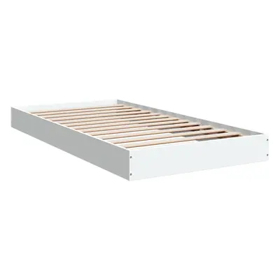 (white, x cm/ cm) vidaXL Bed Frame Bed Base Sonoma Oak 75x190 cm Small Single Engineered Wood