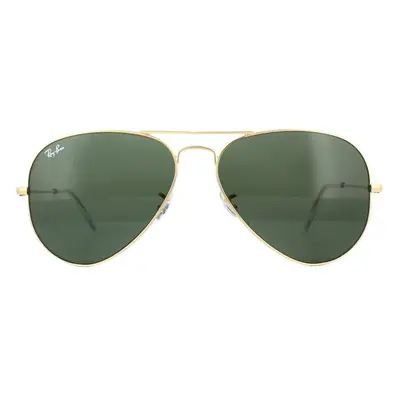 Ray-Ban Classic Aviator Gold Green Unisex Sunglasses RB3025