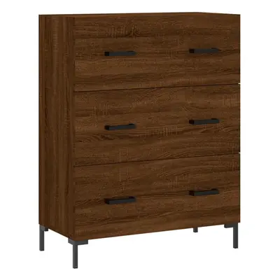 vidaXL Sideboard Hall Storage Side Cabinet Cupboard Brown Oak Engineered Wood