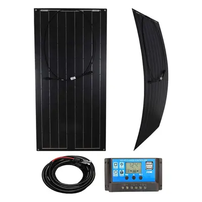 Lowenergie Flexible Solar Panel PV Photo-voltaic Ideal for Caravans, Boats, Gardens, Camping & M