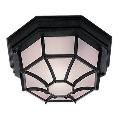 Black Hexagonal Cast Aluminium Outdoor and Porch Light, 2942BK