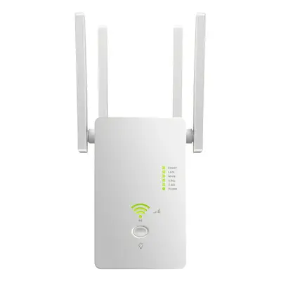 (white) 1200M Dual Band Wireless AP Repeater 2.4GHz 5.8GHz Router Range Extender WiFi Amplifier 