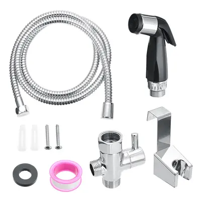 (7/8" thread(North American Standard)) Handheld Shower Head Holder Bidet Toilet Sprayer Set Kit 