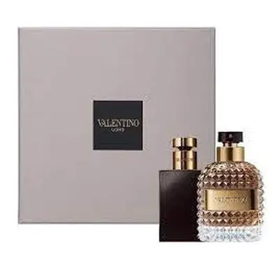 Valentino Uomo Pcs Set: 1.7 Eau De Toilette Spray + 3.4 Shower Gel (Hard Box)