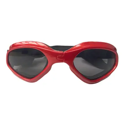 (Red) Foldable Pet Dog Glasses Goggles Eye Wear Protection UV Sunglasses