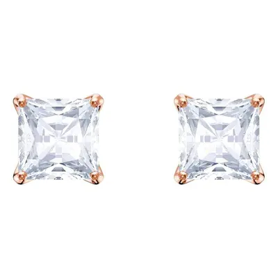 Swarovski Attract Square Crystal Rose Gold Earrings