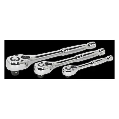 Ratchet Wrench Set 3pc Pear-Head Flip Reverse