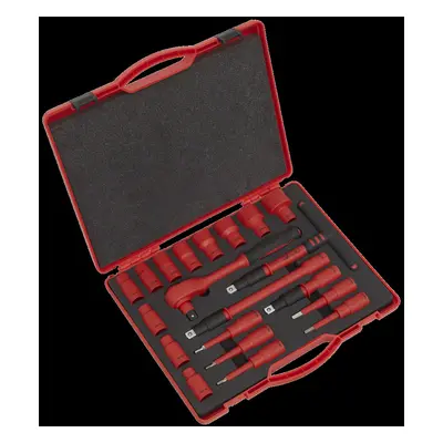 Insulated Socket Set 20pc 1/2"Sq Drive WallDrive® VDE Approved