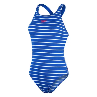 (16 UK, Blue/White) Speedo Womens/Ladies Medalist One Piece Swimsuit