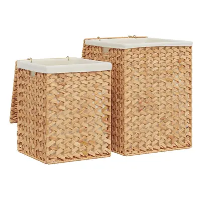 vidaXL Laundry Baskets Storage Basket Laundry Baskets Box pcs Water Hyacinth