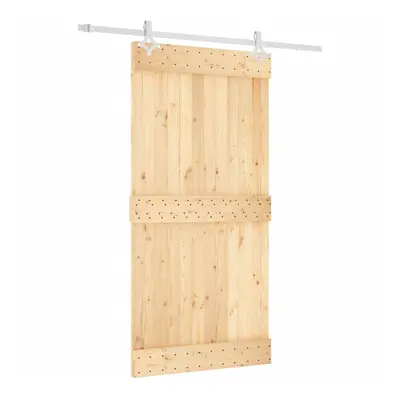 vidaXL Sliding Door with Hardware Set Interior Door Barn Door Solid Wood Pine