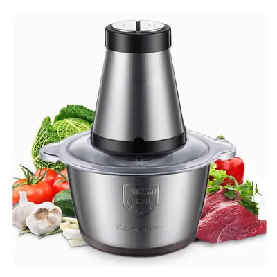 2 Speeds 500W 2L Capacity Meat Chopper Grinder Household Mincer Food Processor